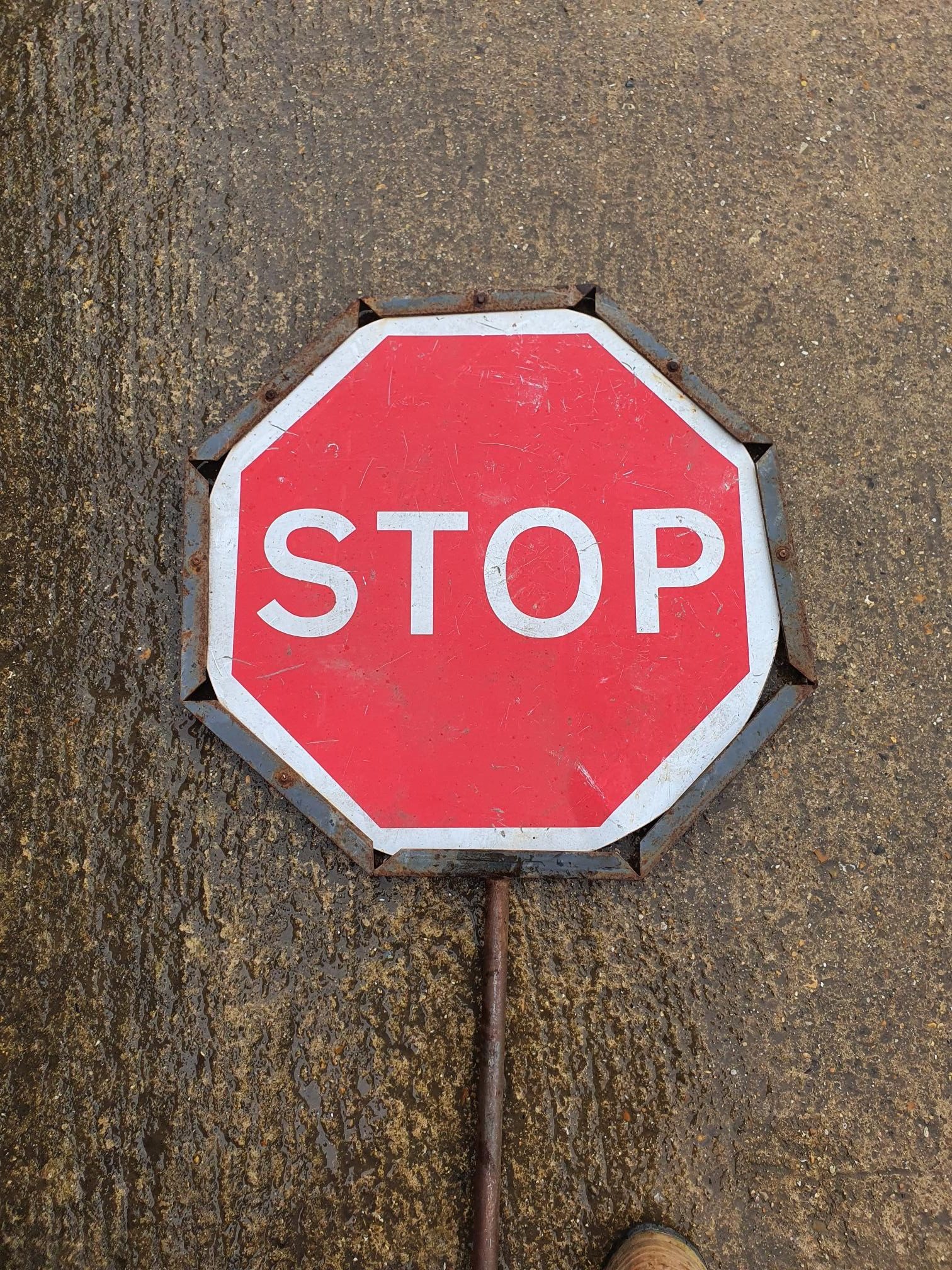 Sign – Stop / Go, Hand Held Road Works Signs