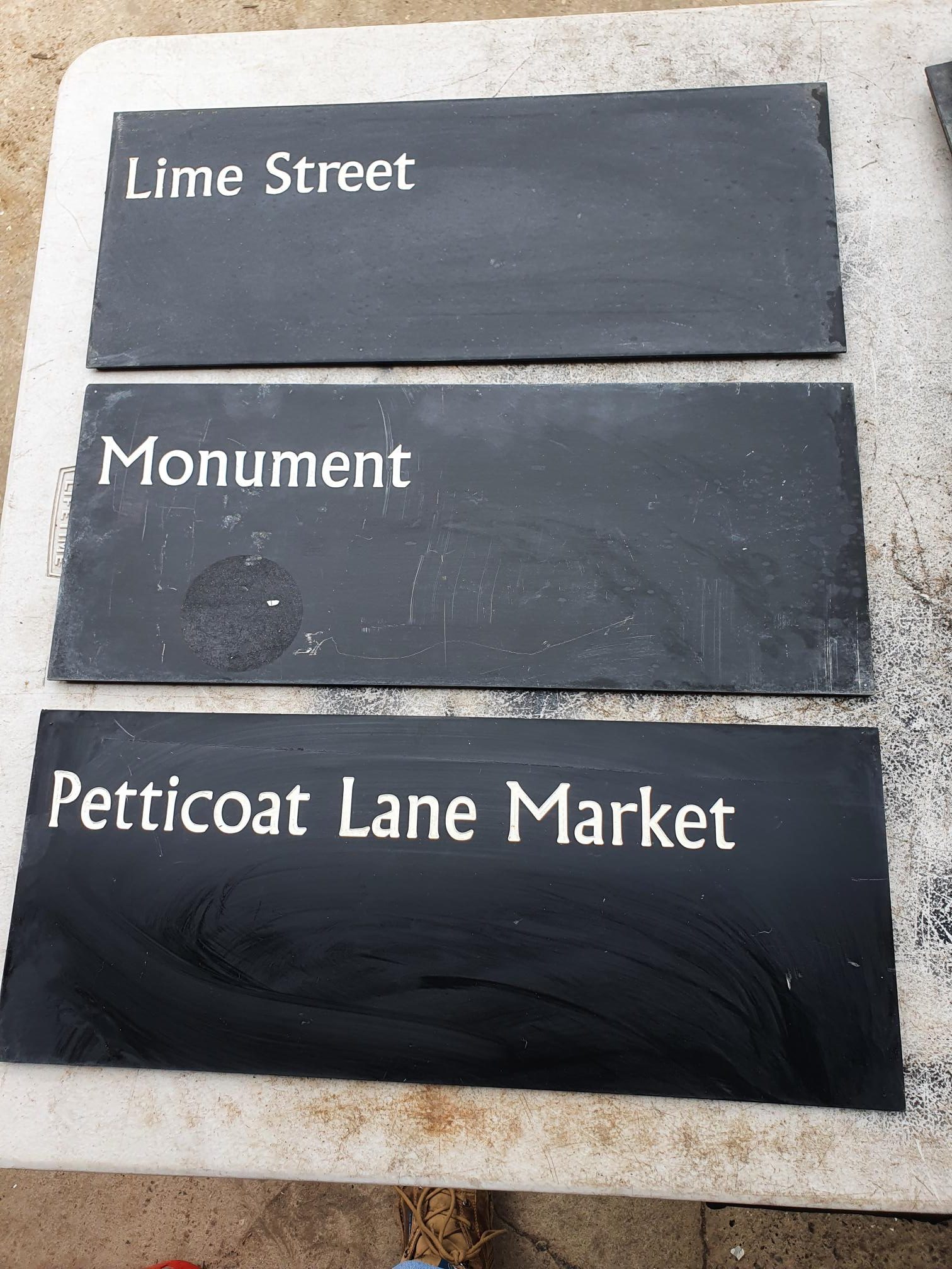City of London Famous Name Plates