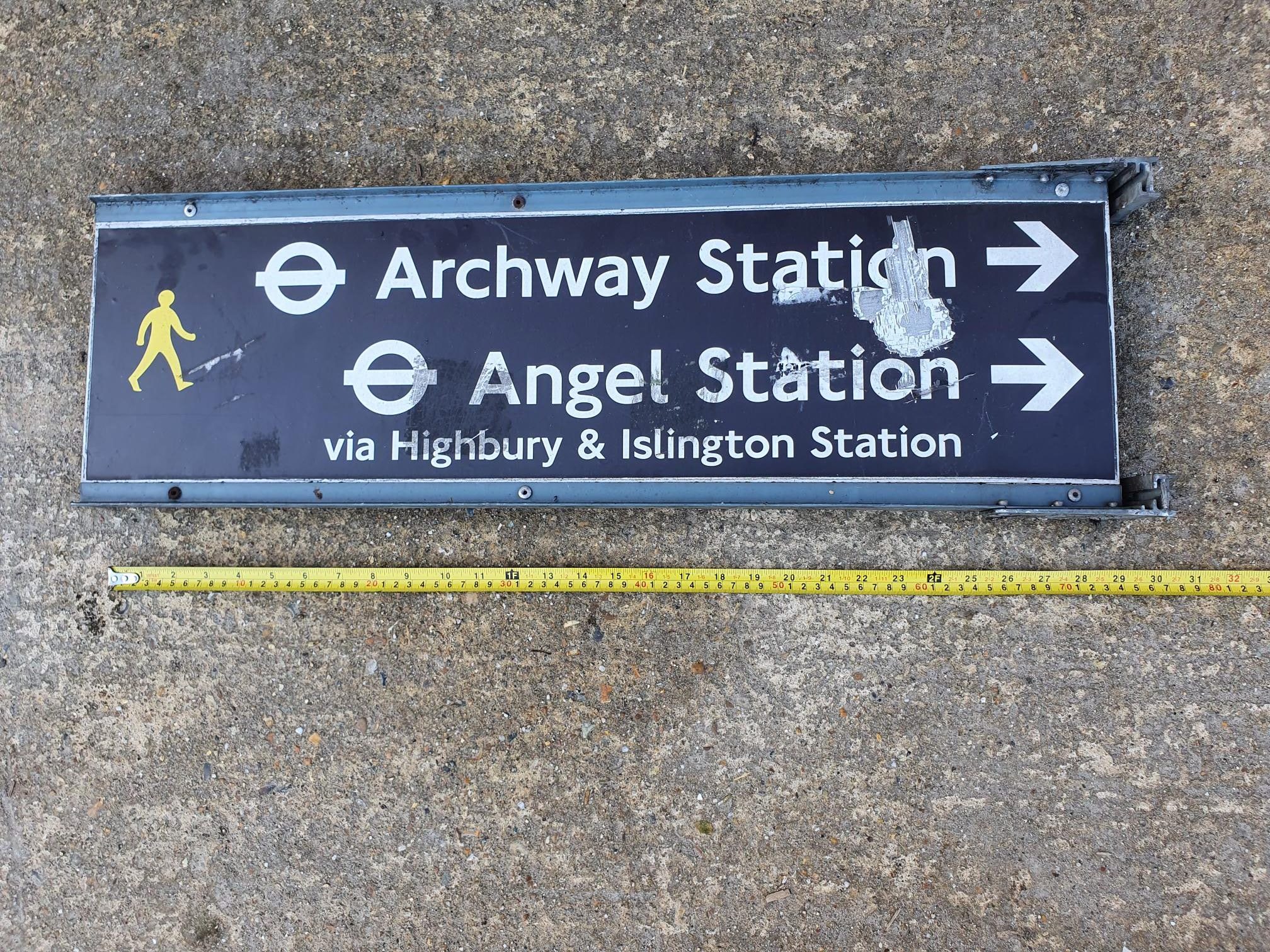 Sign – Angel Islington Train Station Sign