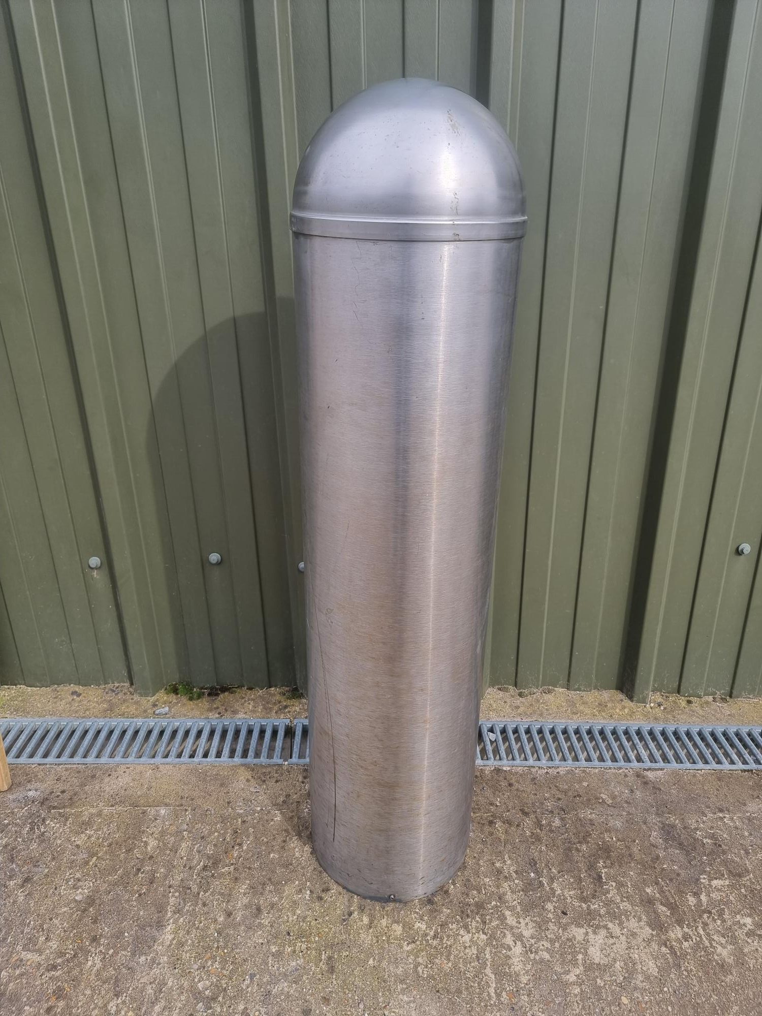 Brushed Stainless Steel Bollards Round Top