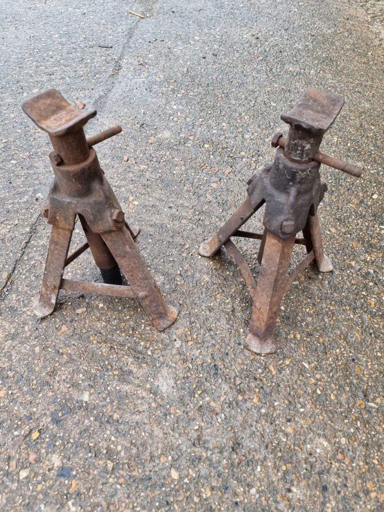 Rusty Axel Stand Vintage Steel Van/Car/Lorry Axel Stands | Fenori | Street Furniture ...