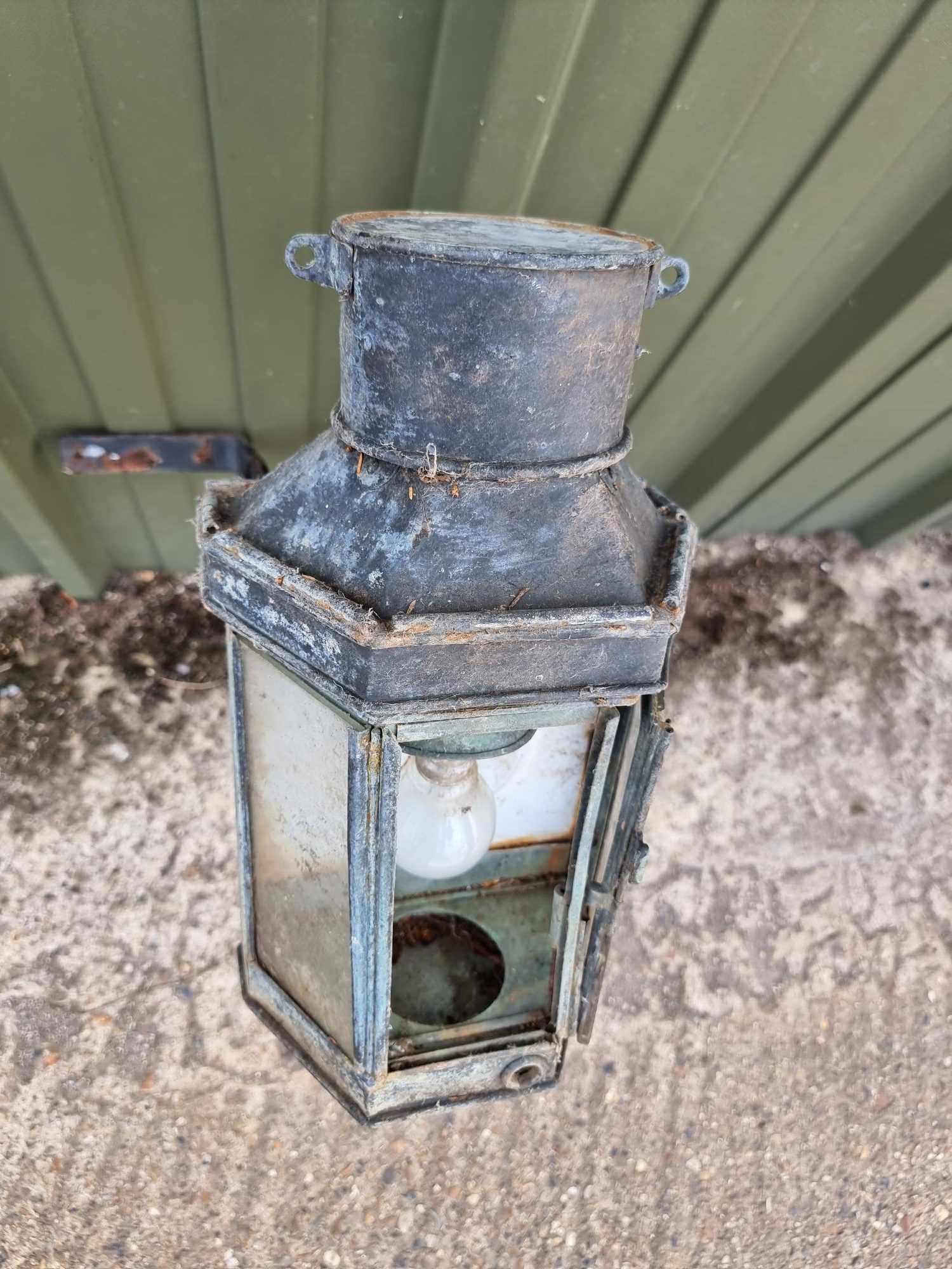 Antique Wall Light Ellis & Griffiths Ships Light 1916