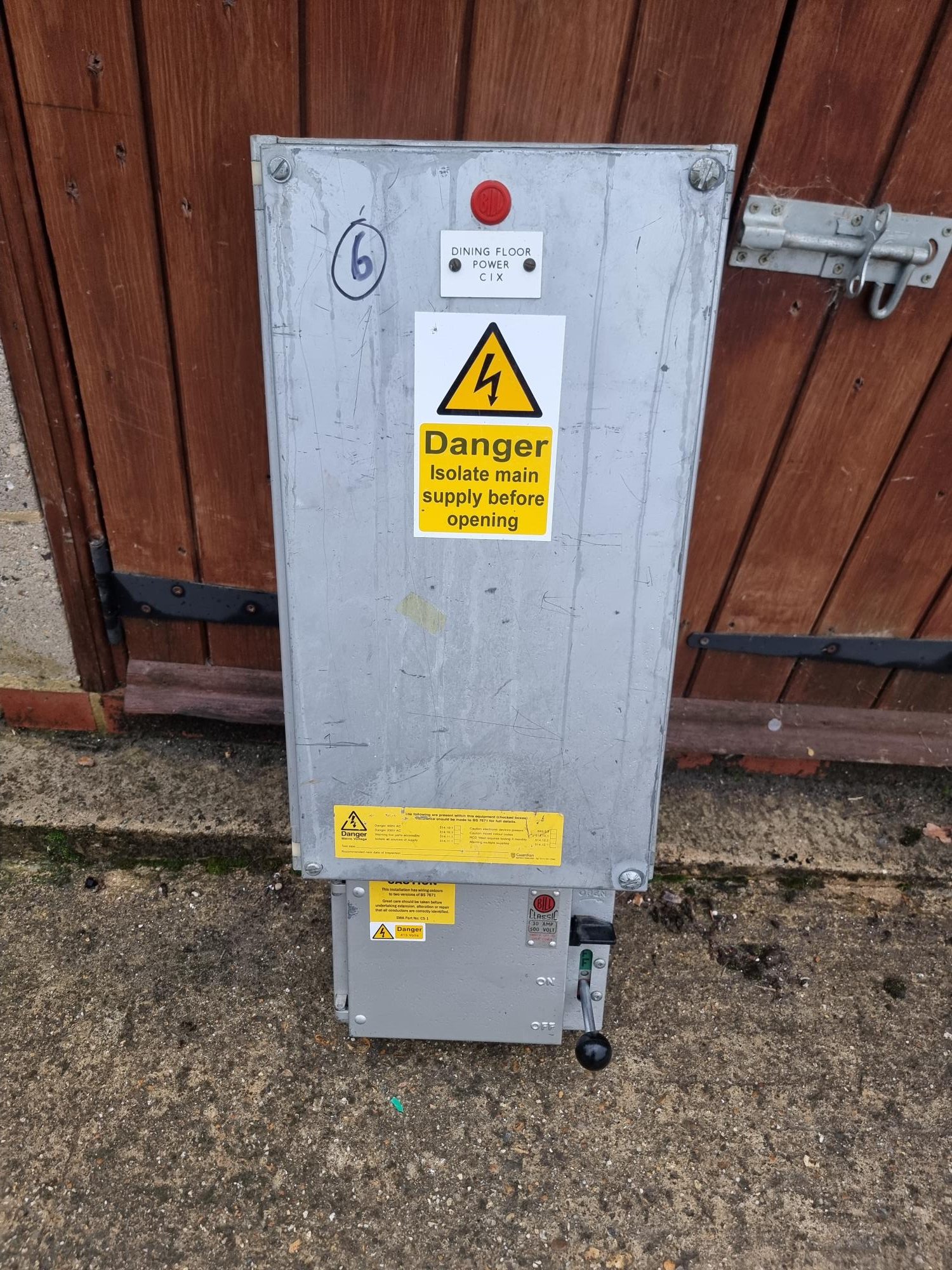 Double Electrical Cabinets With Ball Switch Arm