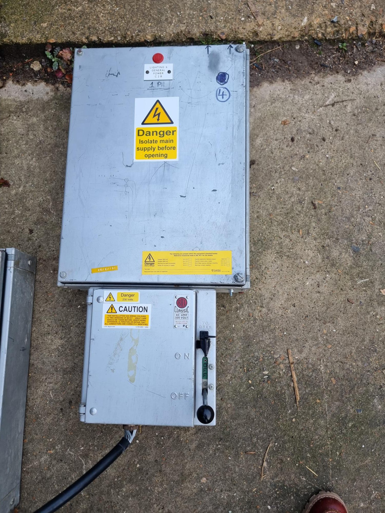 Double Electrical Cabinets  Joined with Ball Switch On/Off 