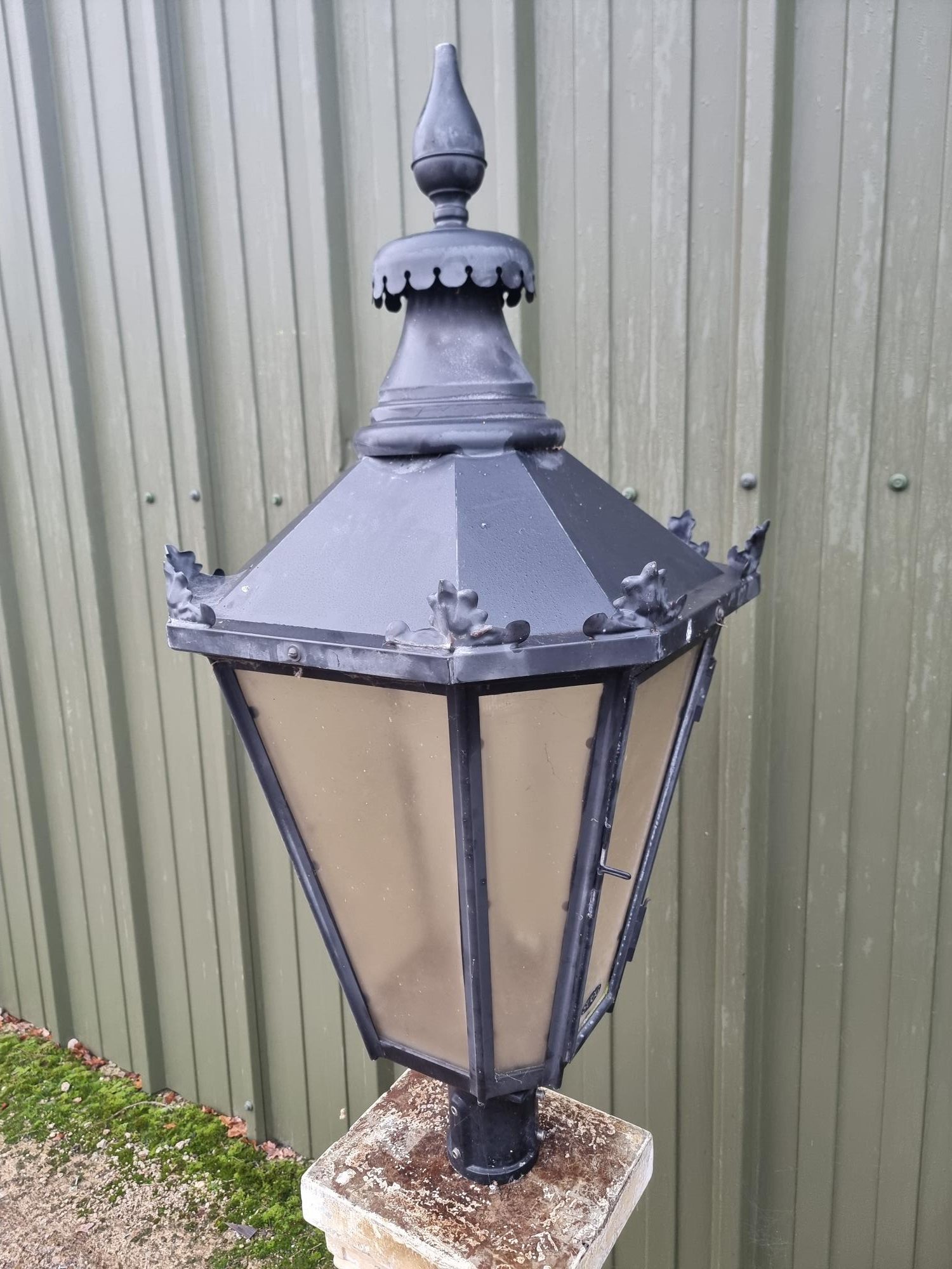 Rare Sugg Ornate Vintage Light 8 Sided Copper Construction - Image 3