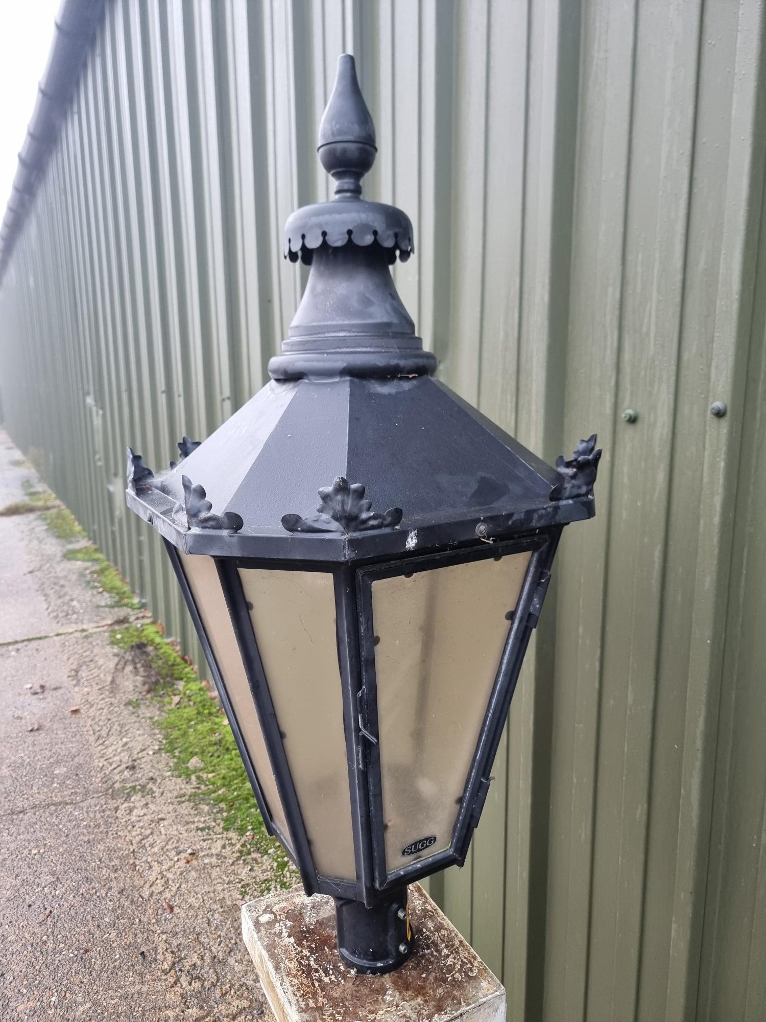 Rare Sugg Ornate Vintage Light 8 Sided Copper Construction