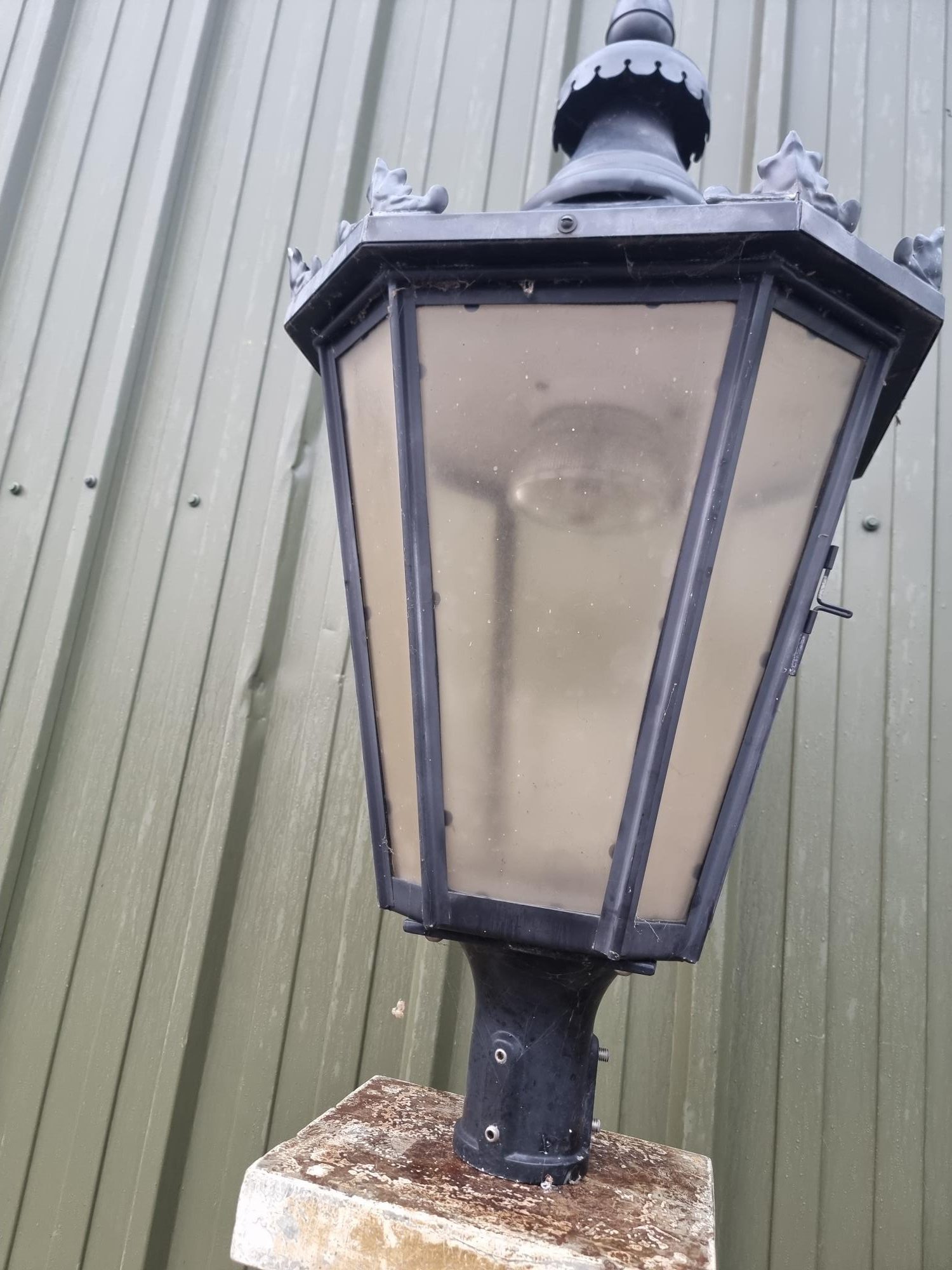 Rare Sugg Ornate Vintage Light 8 Sided Copper Construction - Image 6