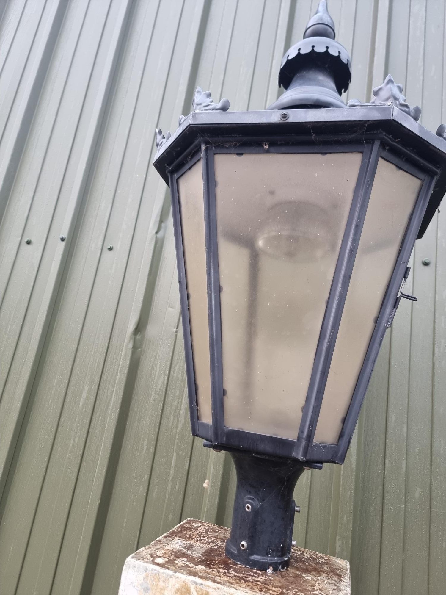 Rare Sugg Ornate Vintage Light 8 Sided Copper Construction - Image 7