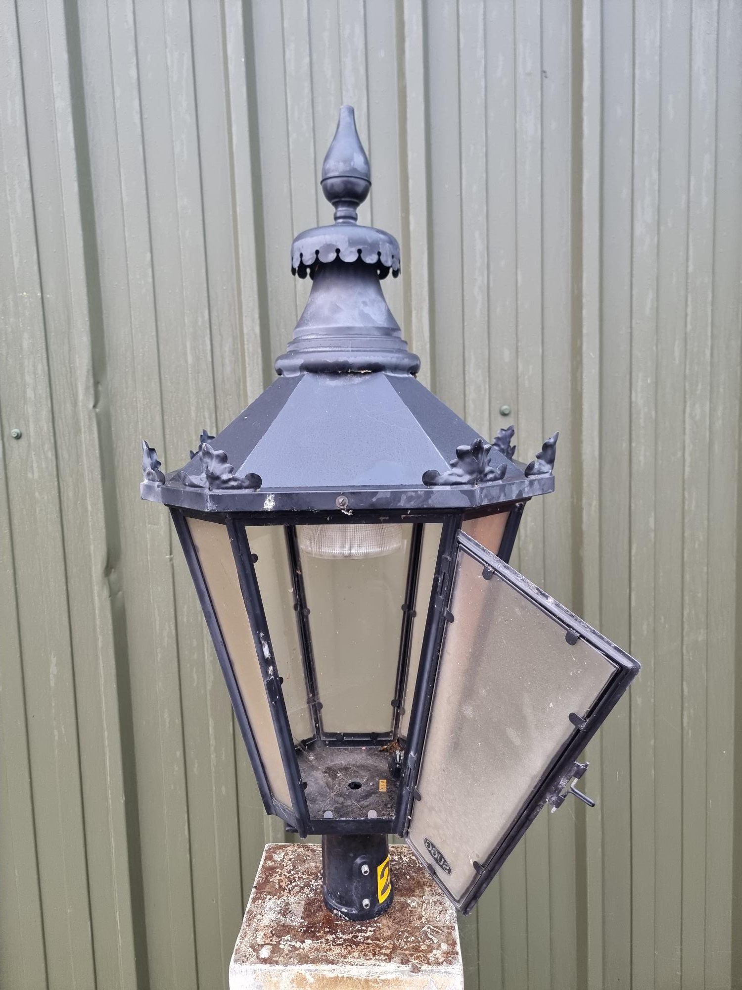 Rare Sugg Ornate Vintage Light 8 Sided Copper Construction - Image 8
