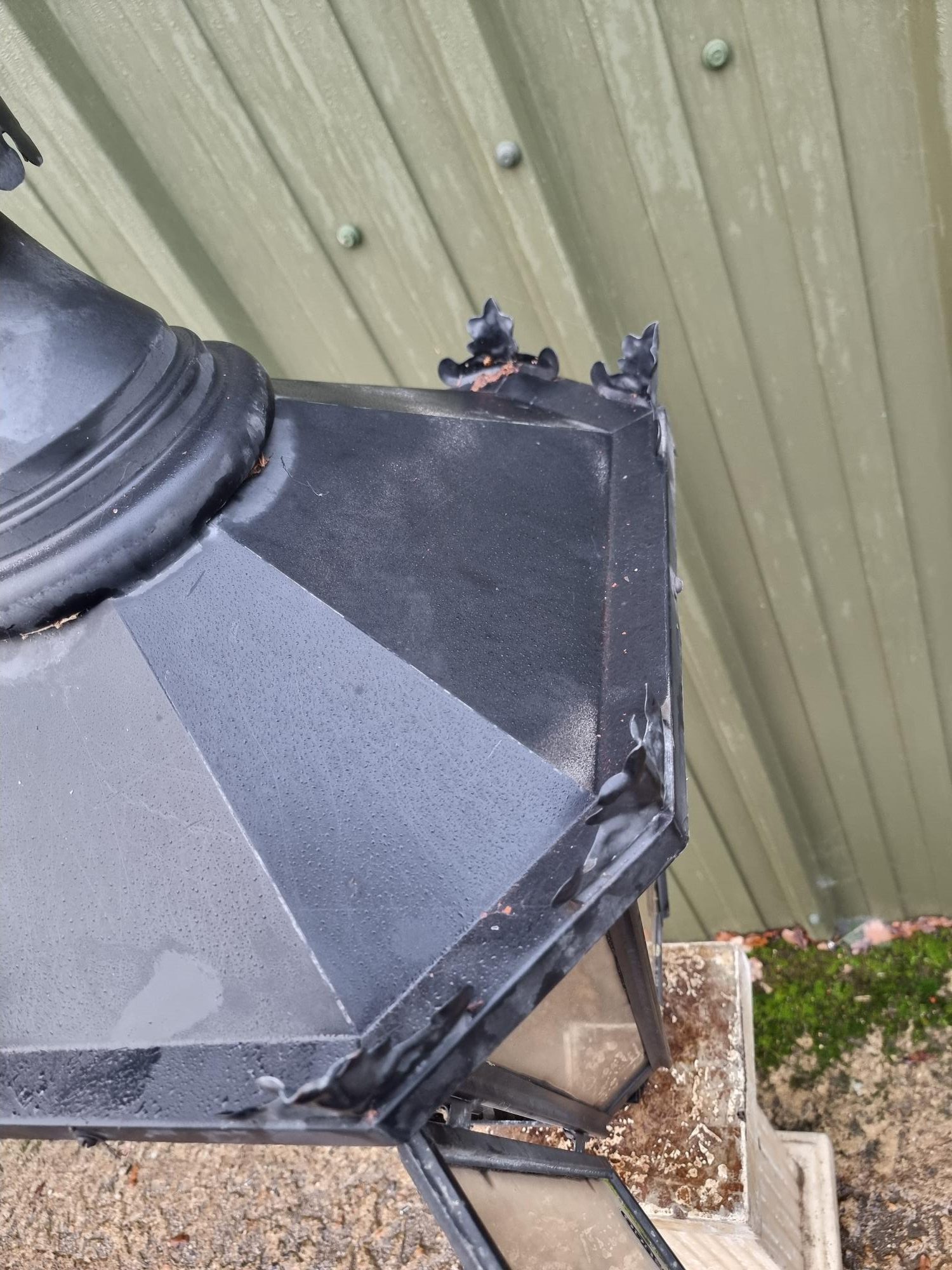 Rare Sugg Ornate Vintage Light 8 Sided Copper Construction - Image 10