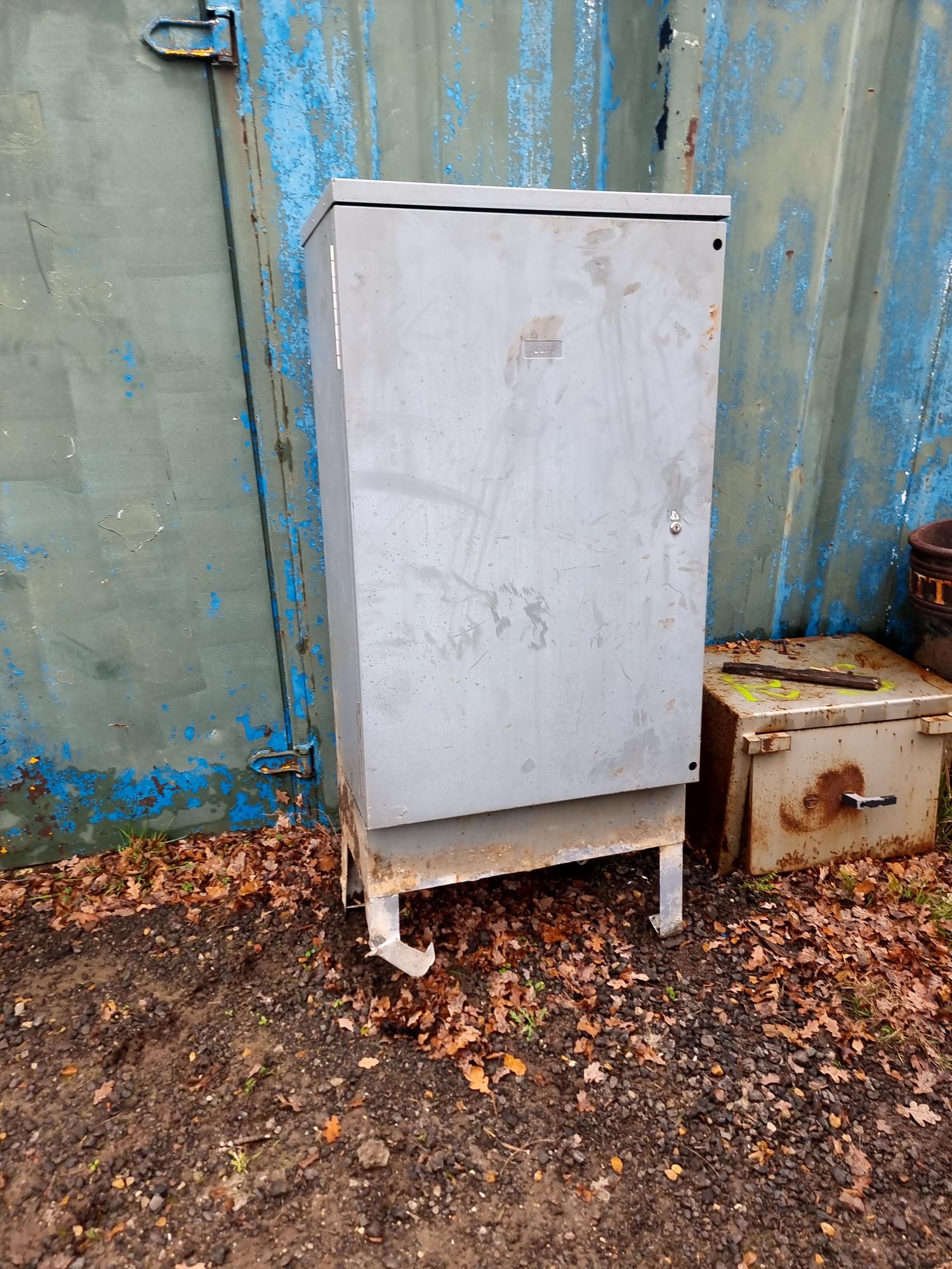 Grey Large Electrical Cabinet
