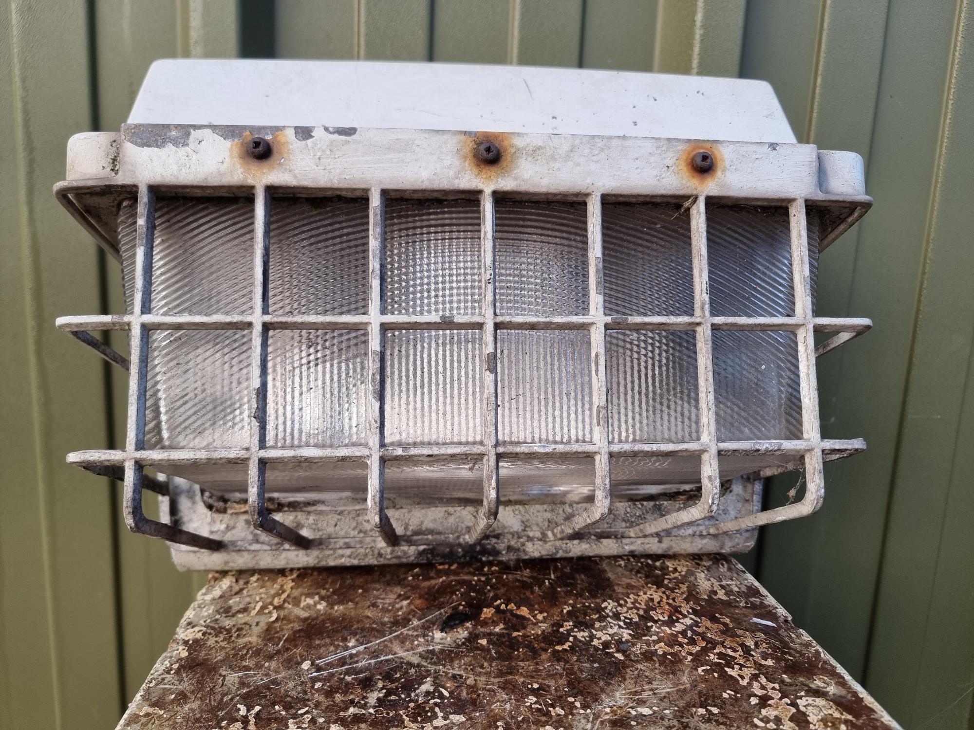 Caged Bulkhead Lights