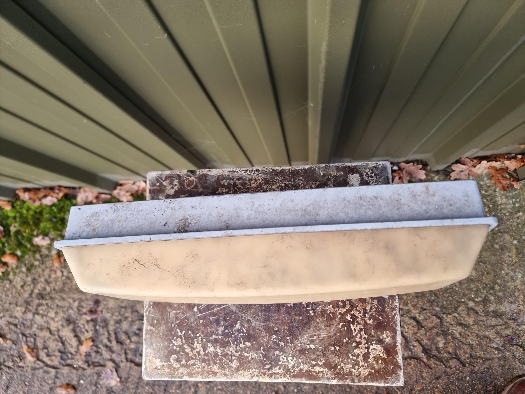 Grey Rectangle Bulkhead Light