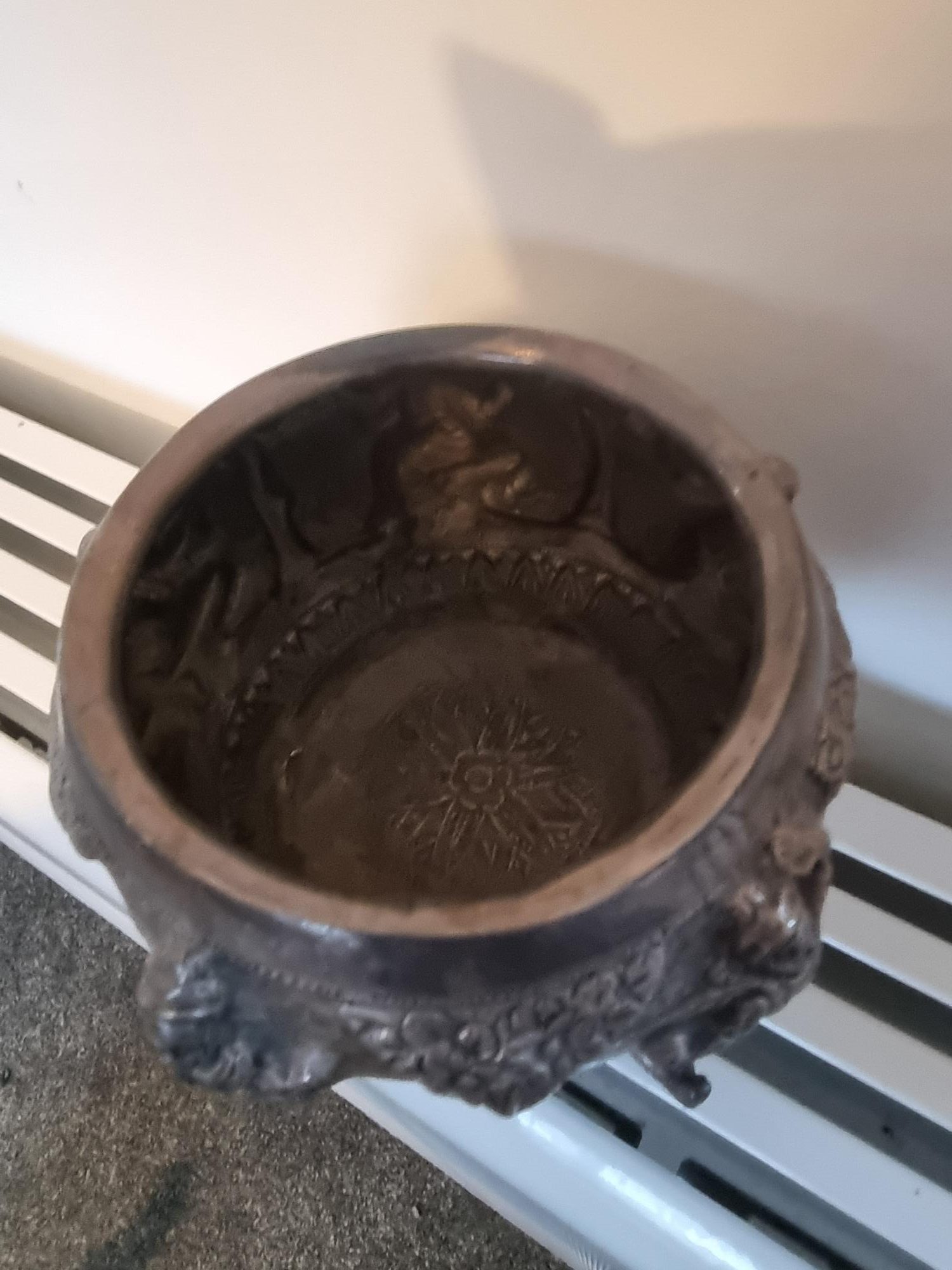 Burmese Silver Bowl Repousse Ware Burmese Mythology Ramayana Epic 19th Century - Image 2