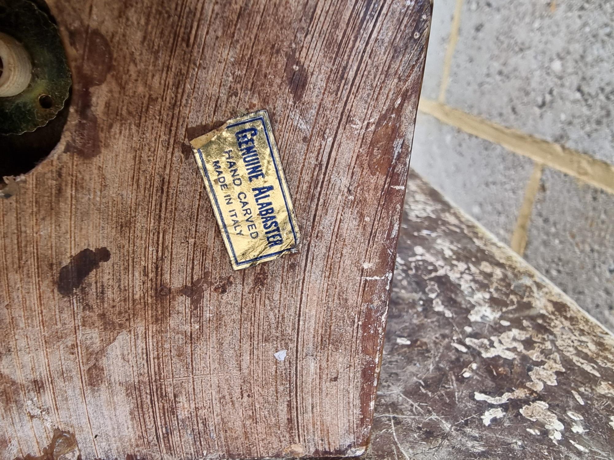 Vintage Italian Alabaster Lamp - Image 6