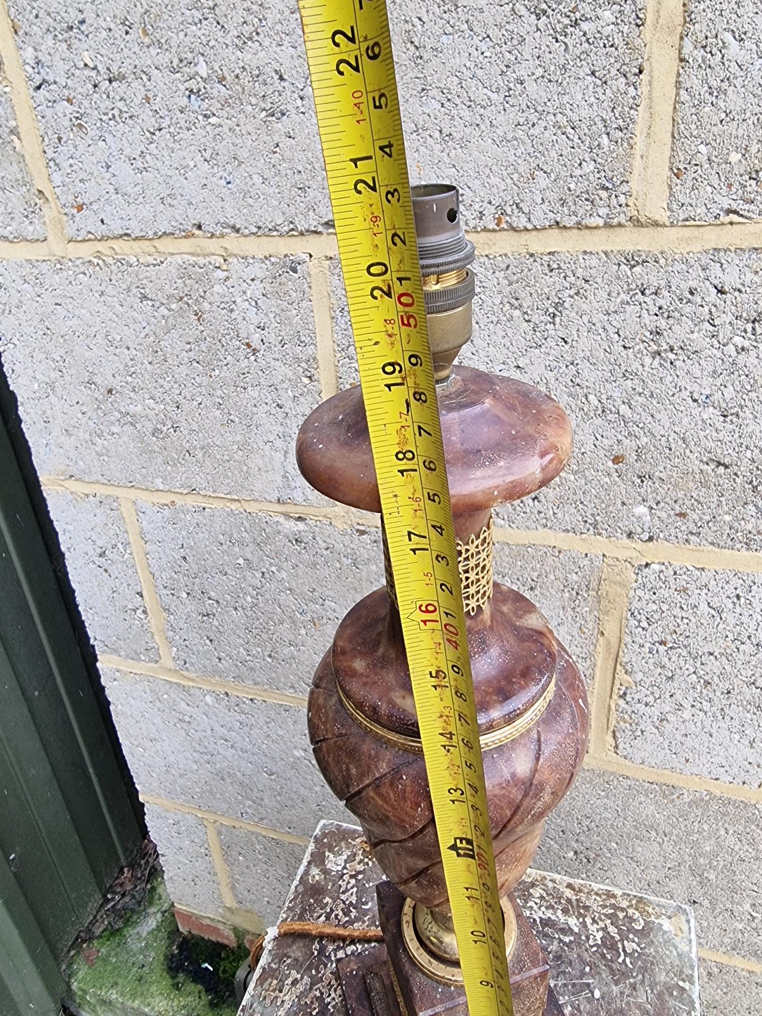 Vintage Italian Alabaster Lamp - Image 3