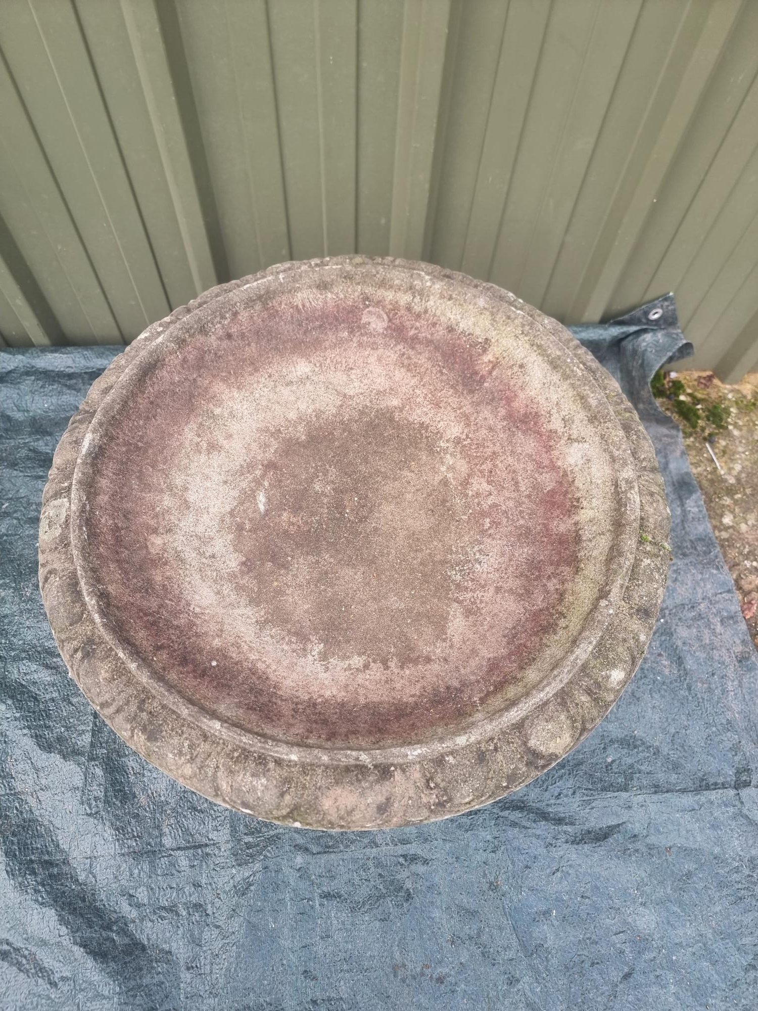 Vintage Concrete Bird Bath - Image 3