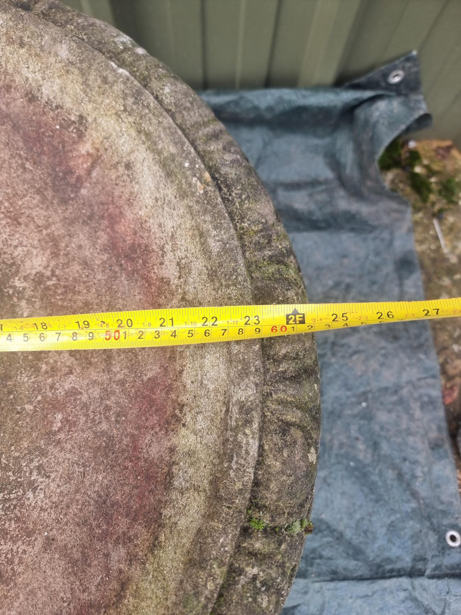 Vintage Concrete Bird Bath - Image 2