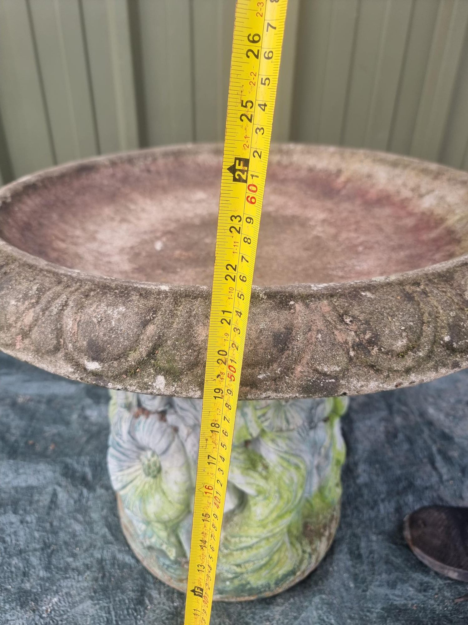 Vintage Concrete Bird Bath - Image 7