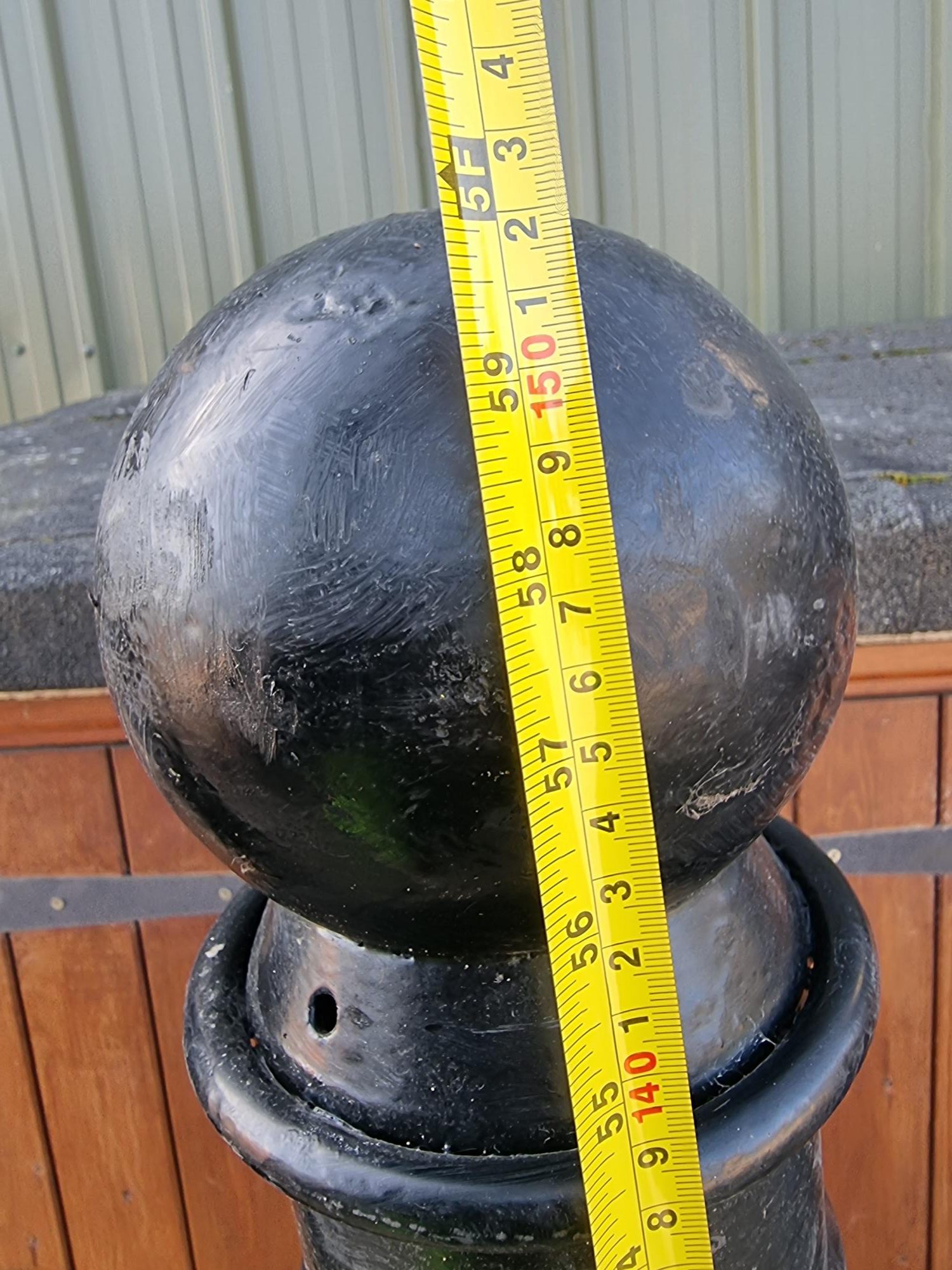 Cast Steel Hollow Bollards Solid Cast Iron Ball Top - Image 8