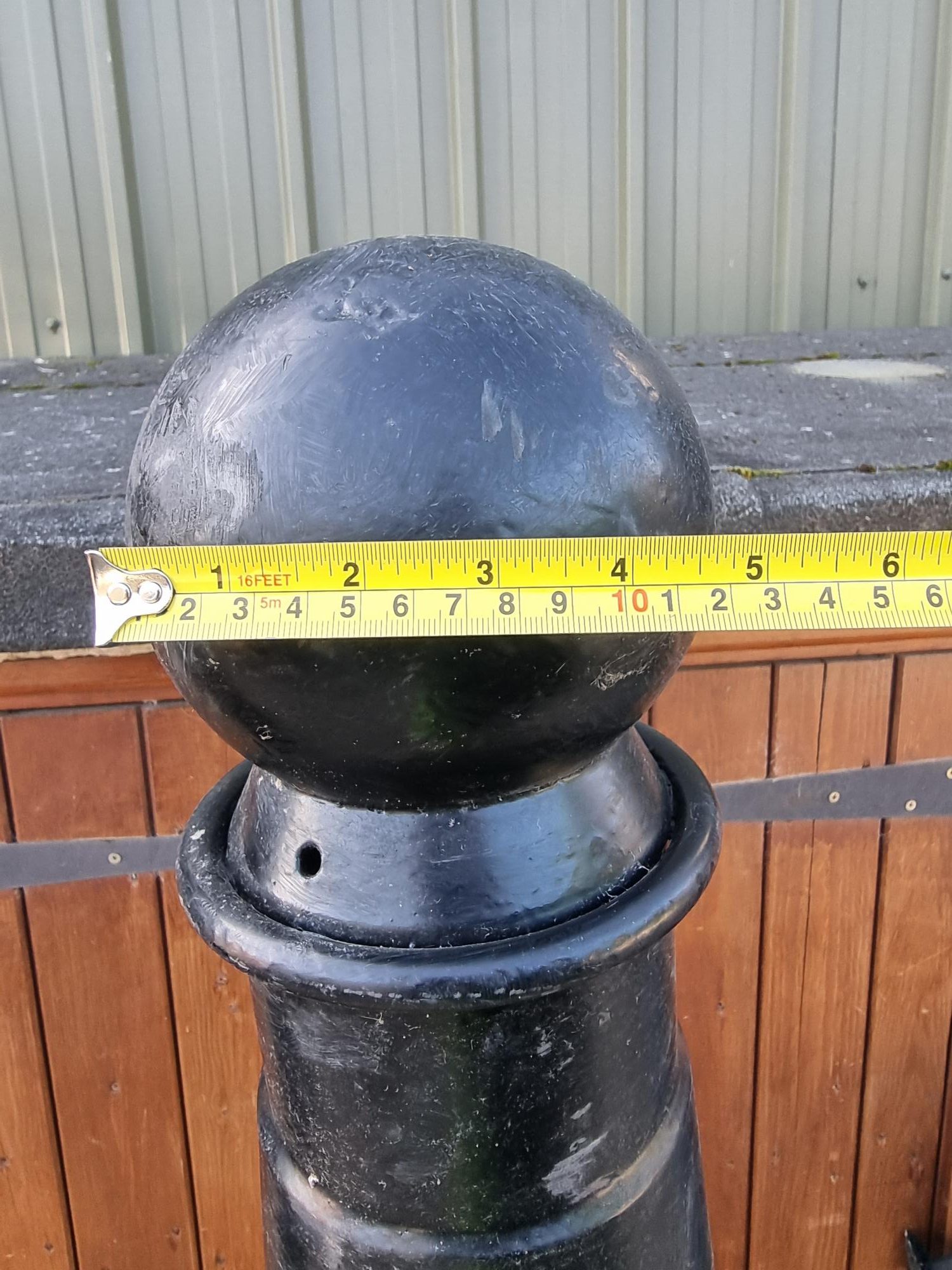 Cast Steel Hollow Bollards Solid Cast Iron Ball Top - Image 9