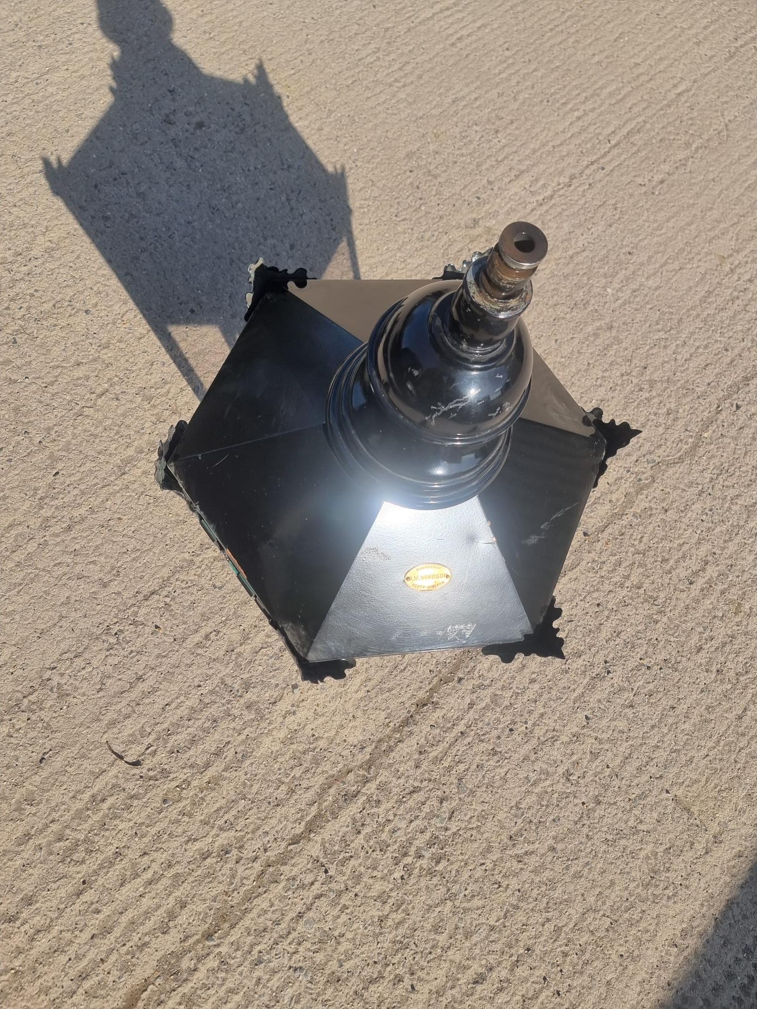 DW Windsor Light Knightbridge Model Hanging Style Copper Construction Painted Black - Image 7