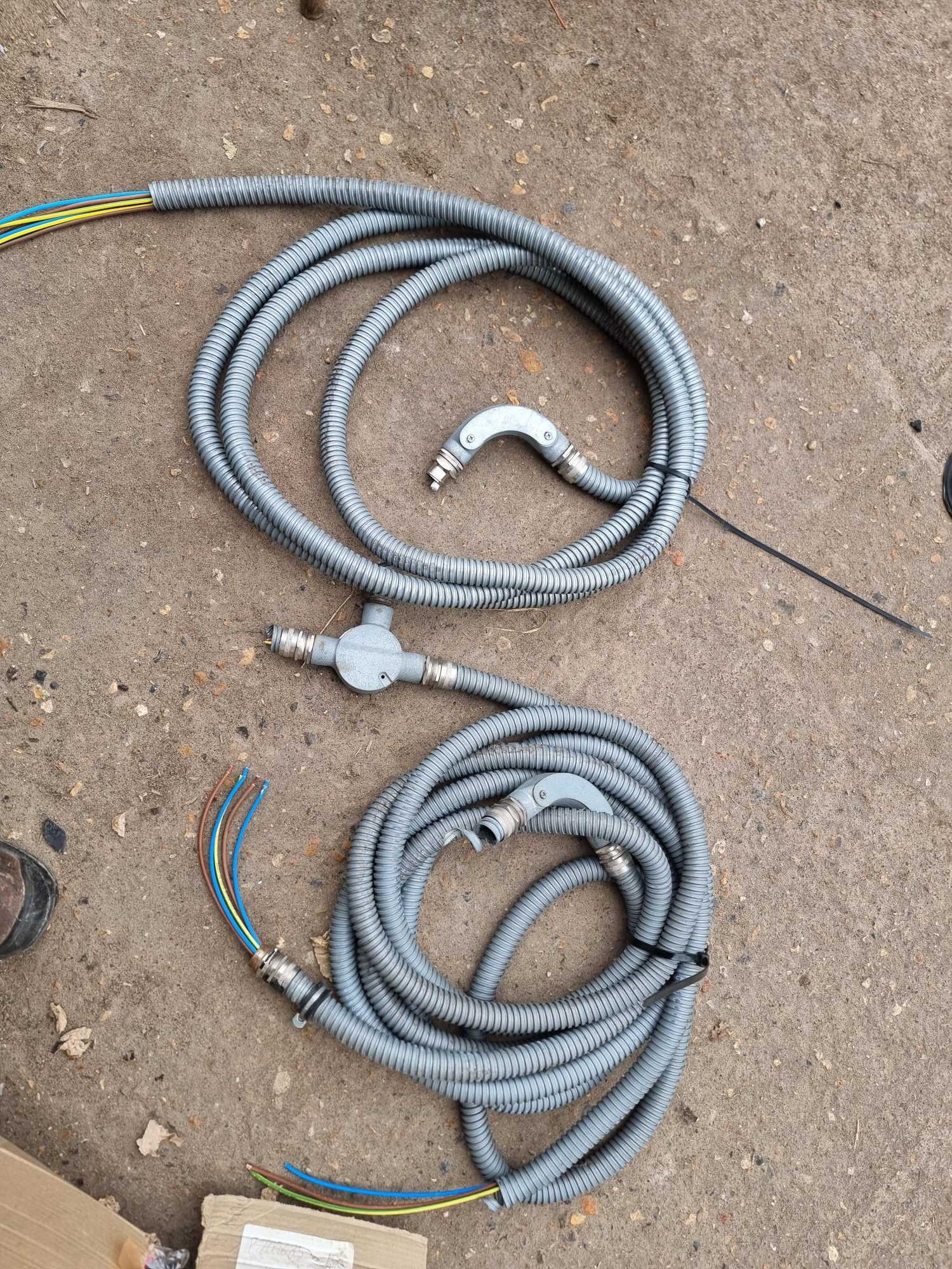 Flexible Coax  Cable Ducting 2 meters long each piece