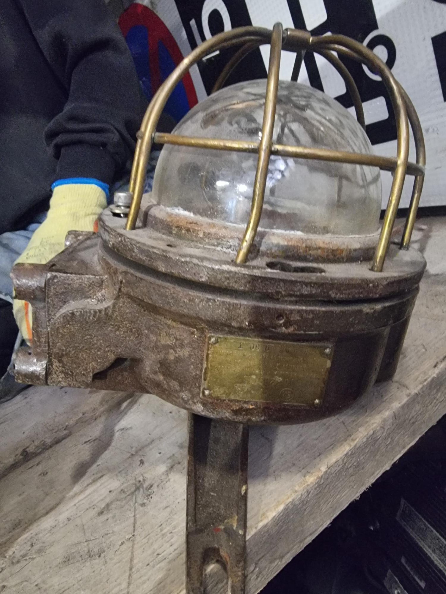 Very Heavy Marine Light Cast iron and Brass Construction