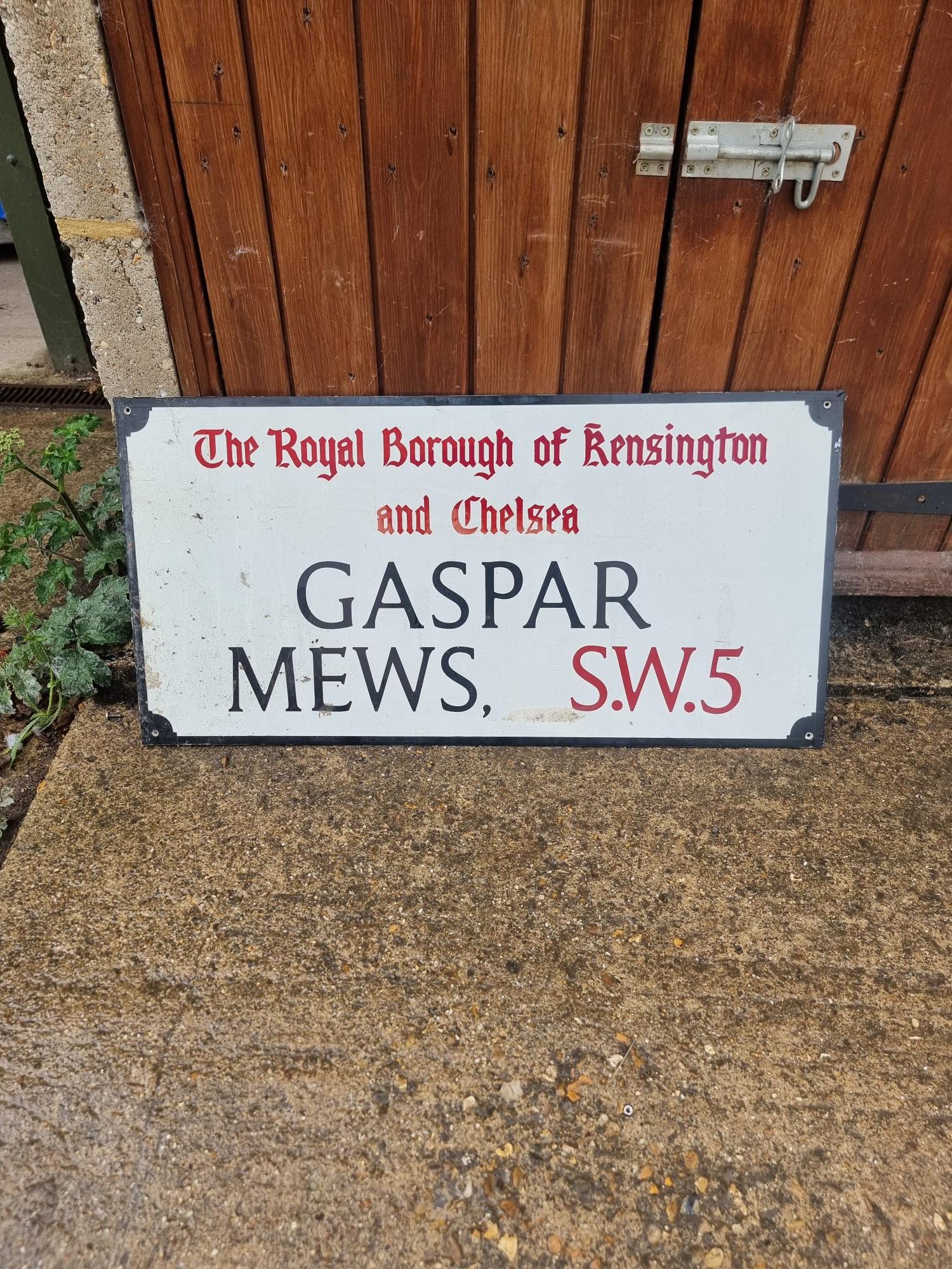 Royal Borough of Kensington And Chelsea Vintage Street Name Signs