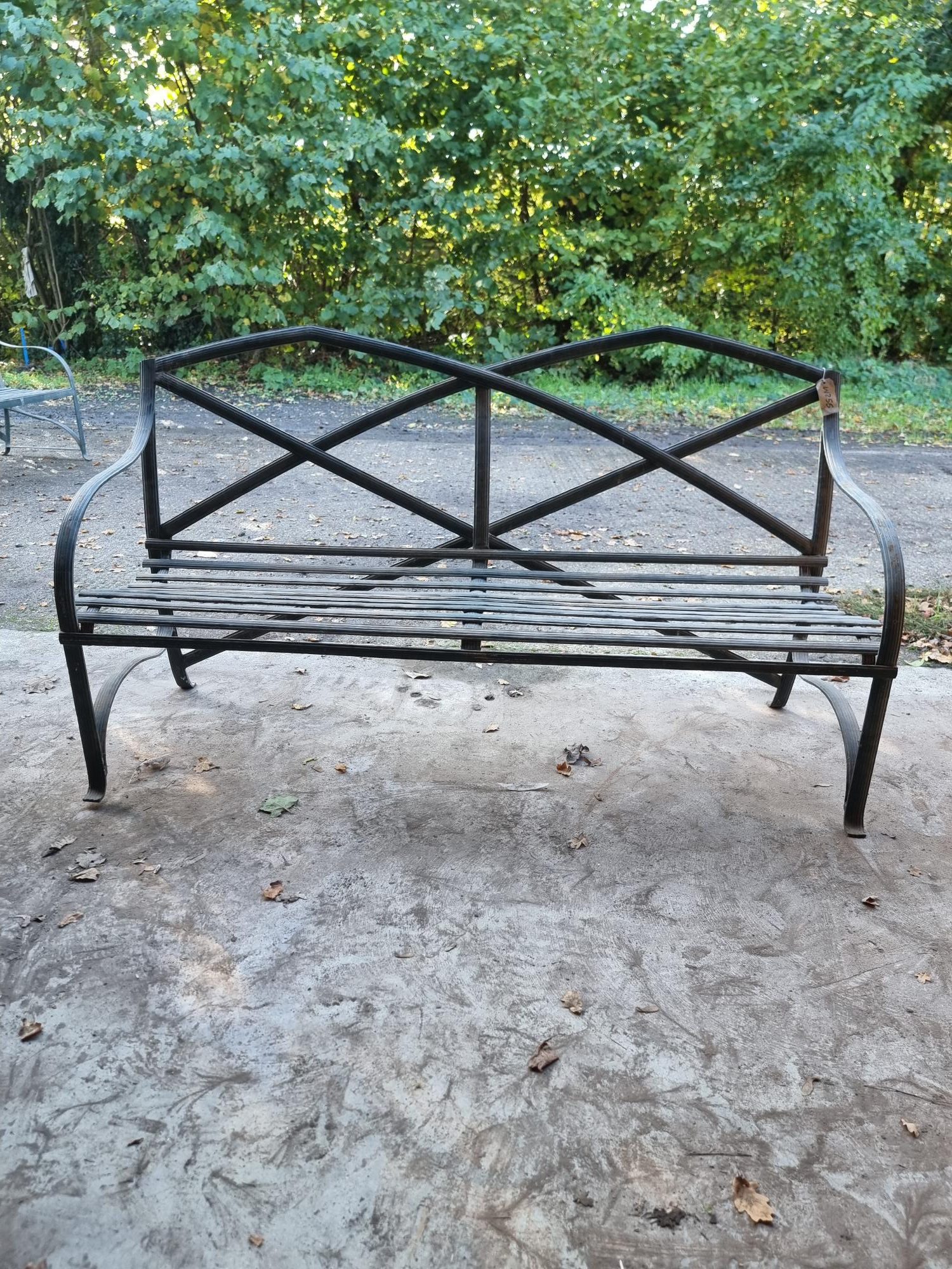 Coniston 3 Seater Bench Metal Strap Construction