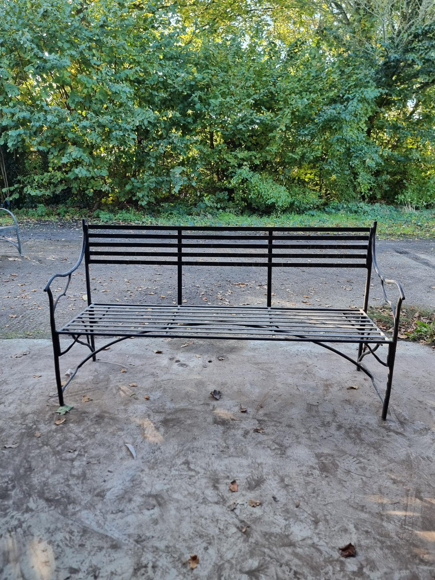 Sisingham 3 Seater Bench Metal Construction
