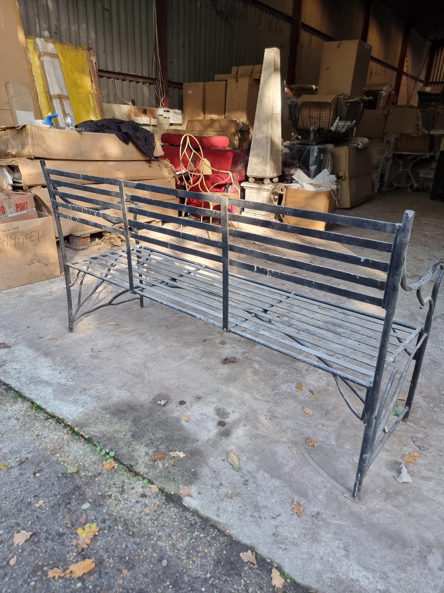 Sisingham 3 Seater Bench Metal Construction - Image 6