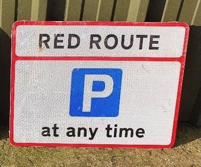 Red Route Sign