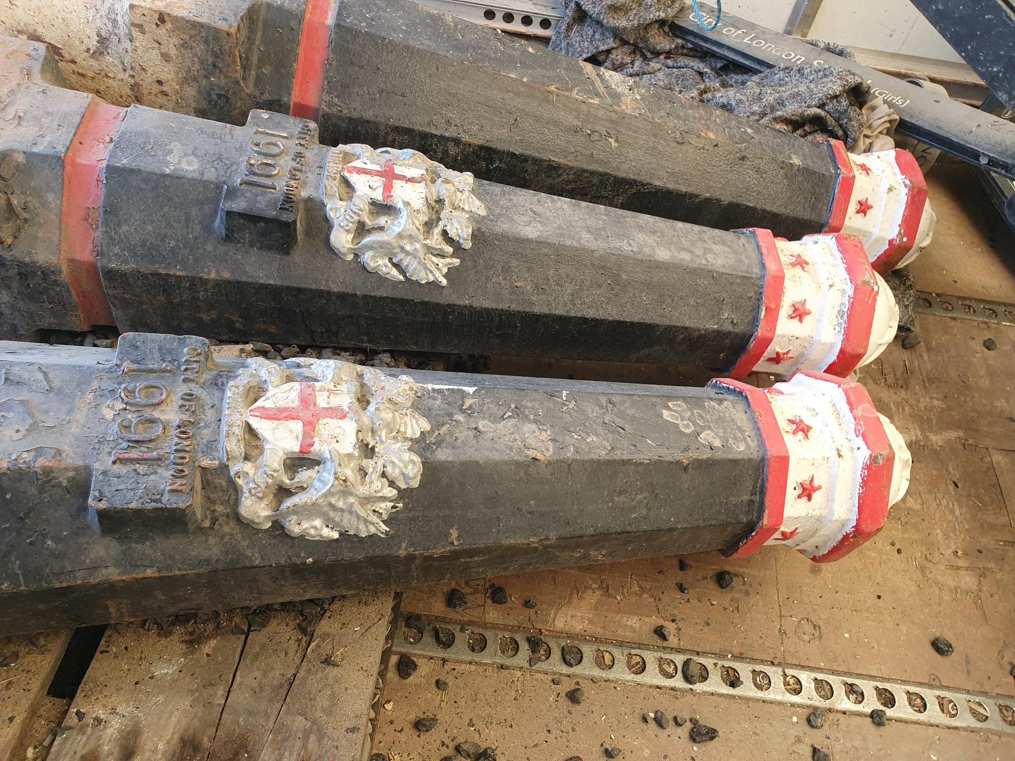 City of london Crested Bollards – Large Cast Iron – Very Rare to Find