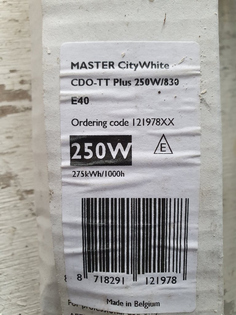 Philips Master Ciudad Blanco CD0-TT Plus 250 W/830
