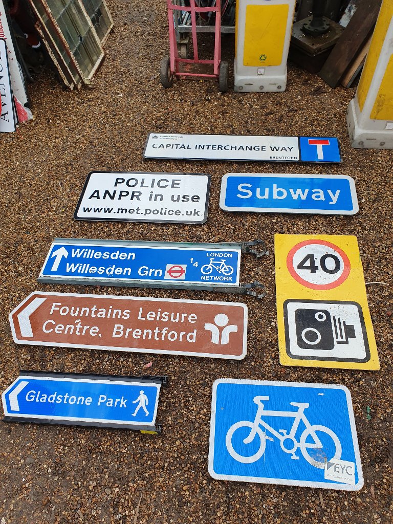 Street Signs – Various Ref SKU = A225