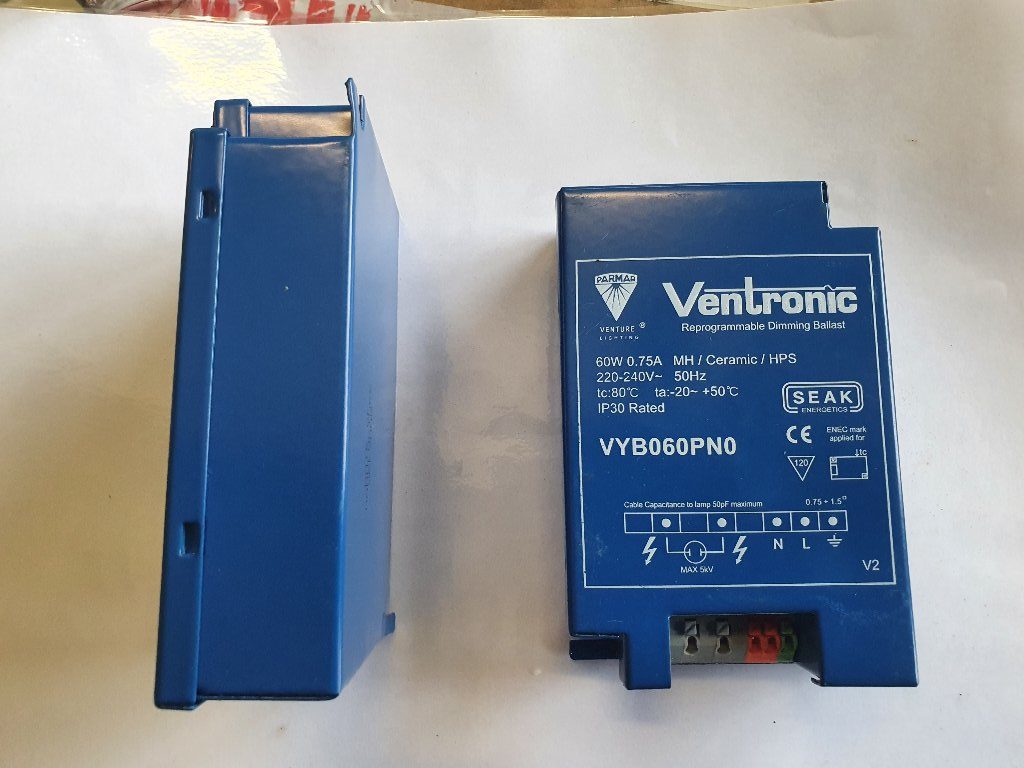 Venture Lighting Ventronic Re Programmable Dimmer Ballast 60W 0.75A