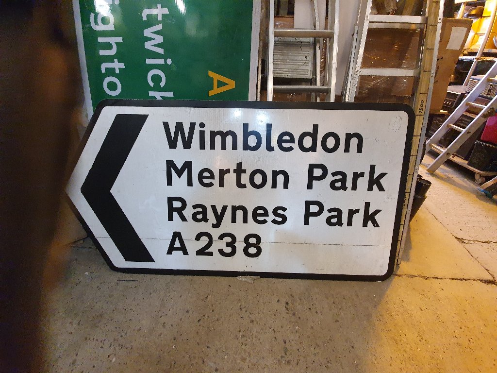 Sign – Wimbledon , Merton  Park, 1 piece sign