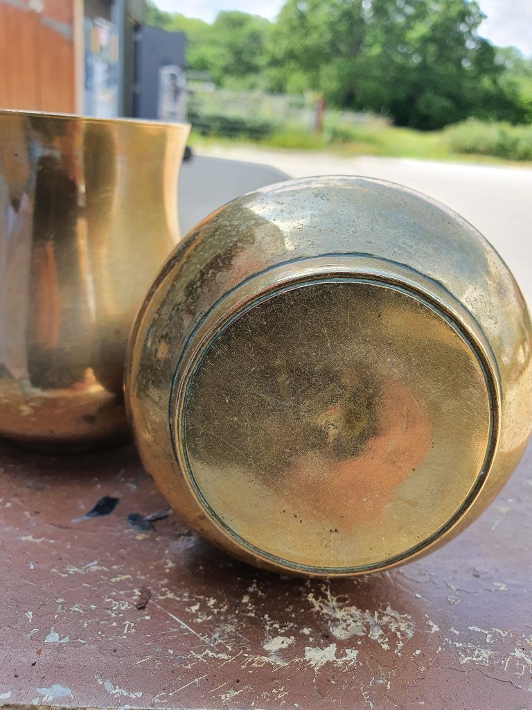 Quality Solid Heavy Brass Pots