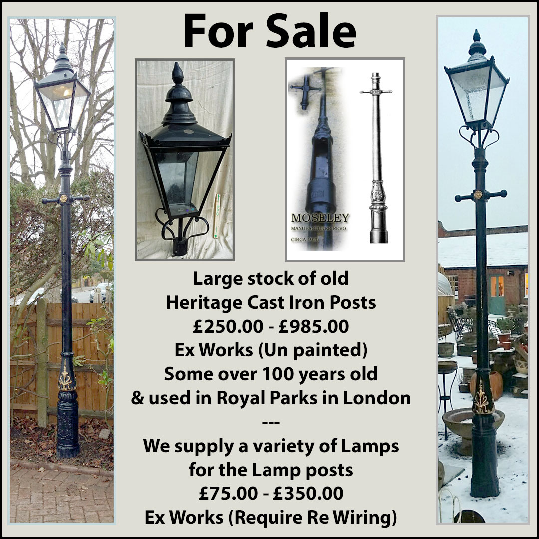 Lamp posts – various types are available