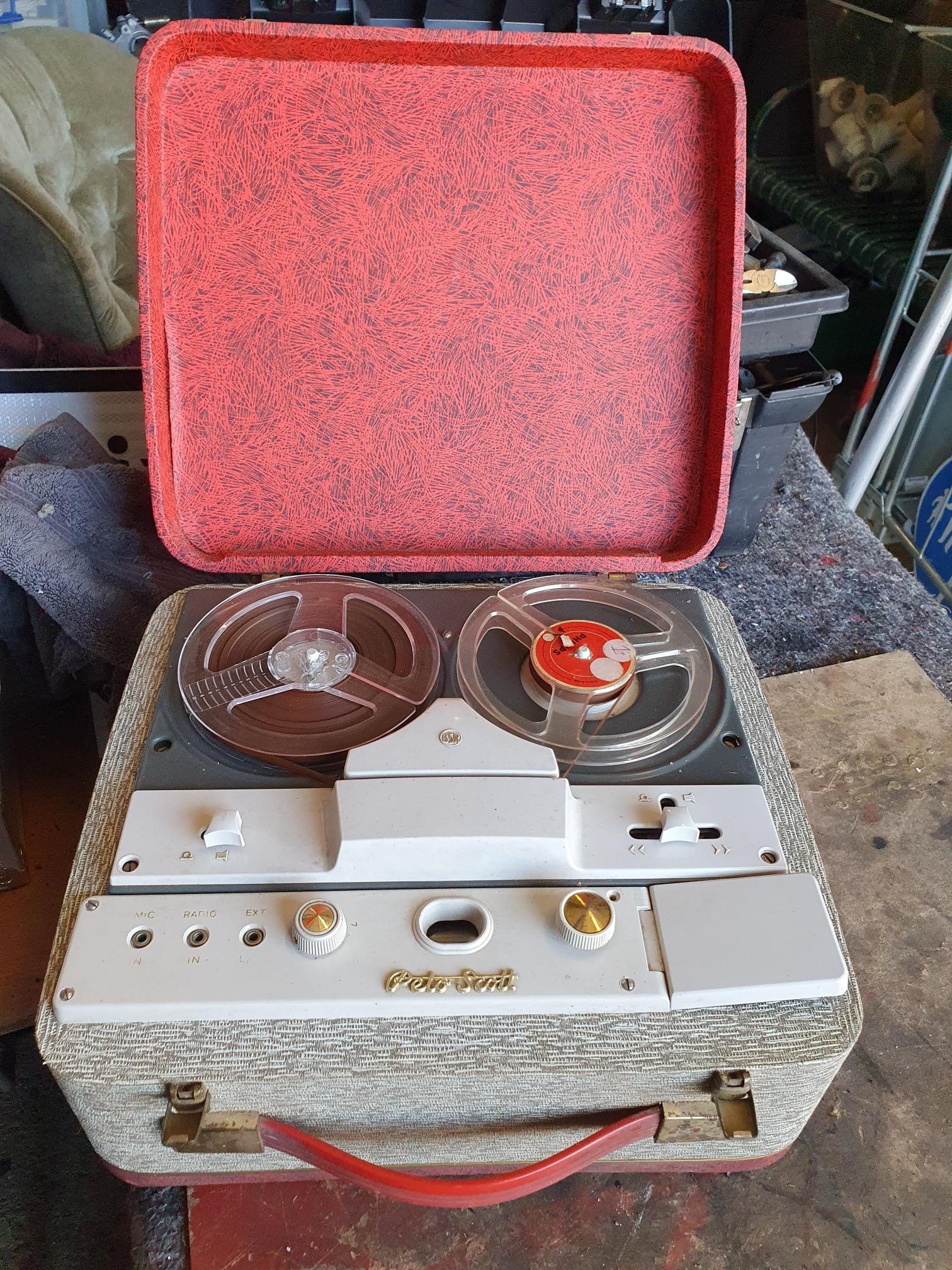 Peto Scott Reel to Reel Portable Tape Recording Machine
