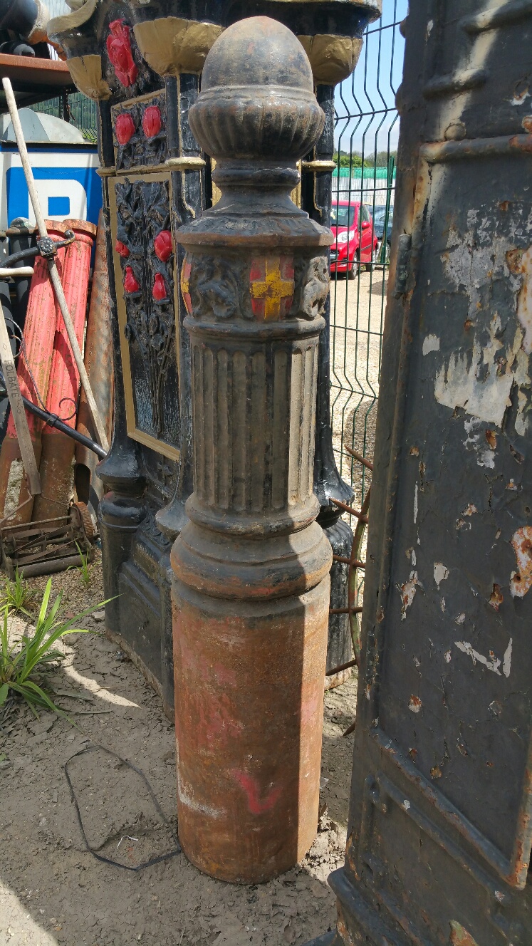 Rare Westminster Ornate Cast Iron Bollards